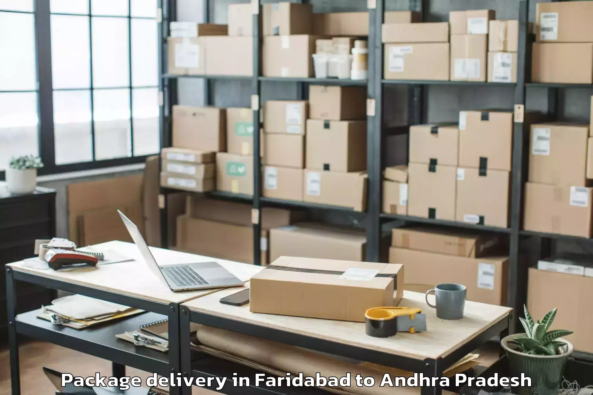 Easy Faridabad to Samarlakota Package Delivery Booking